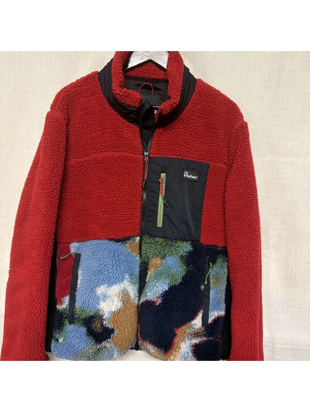Penfield Mens Multicolor Full-Zip Fleece Jacket Size XL
